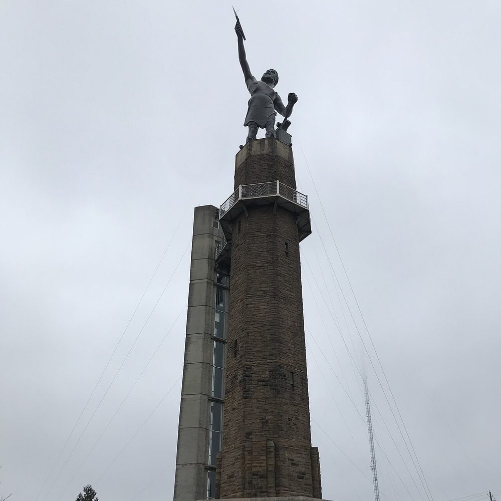 The Vulcan statue overlooking Birmingham, Alabama